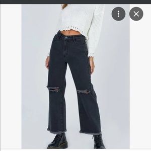 princess polly cece wide leg high rise hammer jeans